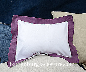 Standard Pillow Sham Cover 20x26. White with Apple Butter color - Click Image to Close